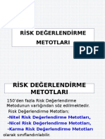 13 - Risk DeğerlendirmeMetotları