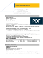 Plan de Asignatura de Hidráulica 1