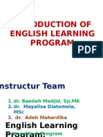 Introduction of English Learning Program