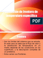 Condición de Frontera de Temperatura Especifica