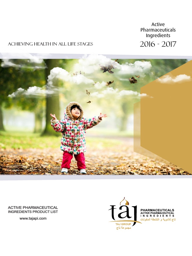 Taj Pharma Brochure API 2017 | PDF | Pharmaceutical Industry | Analgesic
