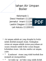 201661599 KEL 1 Pengolahan Air Umpan Boiler PPT