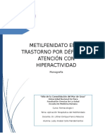 calle mandamientos lesly - monografia apliacion clinica del metilfenidato  1 