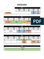 Production Schedule