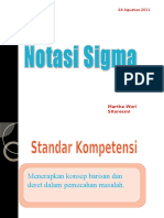 Notasi Sigma Pertemuan 3