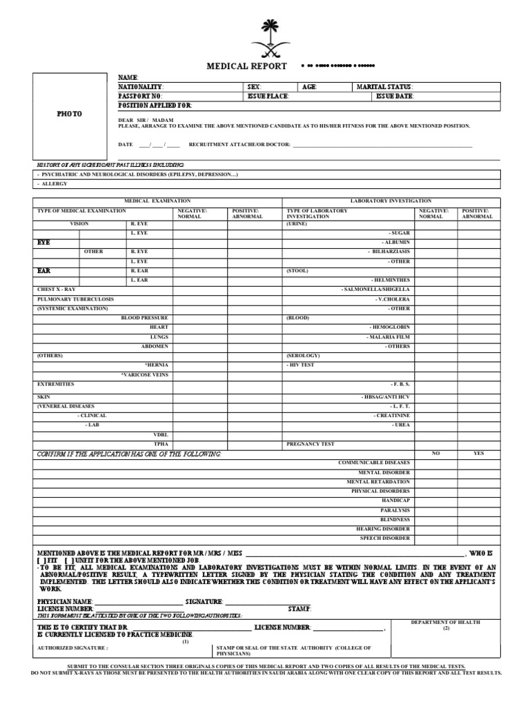 Medical Report Photo PDF
