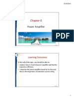 Power Amplifier: Learning Outcomes