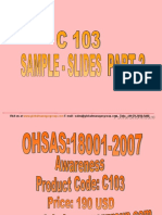 OHSAS 18001 2007 Awarenes 3975810.pps