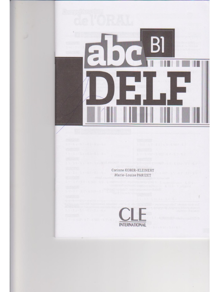 ABC Delf b1 Corr | PDF