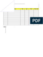 No Ingredients Unit Qty Price Price / Unit: Name: Yield: Portion Size