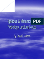 Igneous & Metamorphic Petrology Lecture Notes