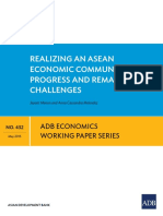 Realizing An Asean Economic Community: Progress and Remaining Challenges