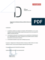 Despacho P.PORTO-P-105-2016 - Regulamento de Atribuição de Bolsas Por Mérito Artístico Do Instituto Politécnico Do Porto