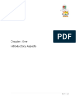 Chapter: One Introductory Aspects