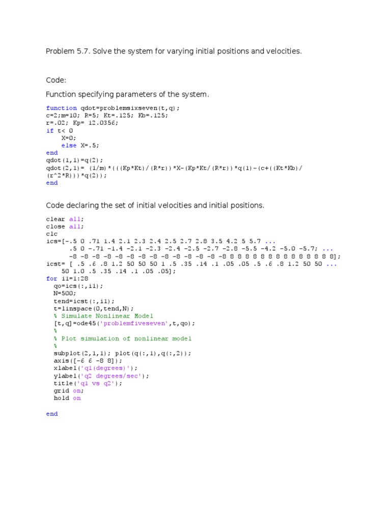 Dynamic Modelling of Nonlinear Systems | PDF | Teaching Methods & Materials