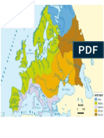 Mapa Rios Vertientes y Lagos de Europa