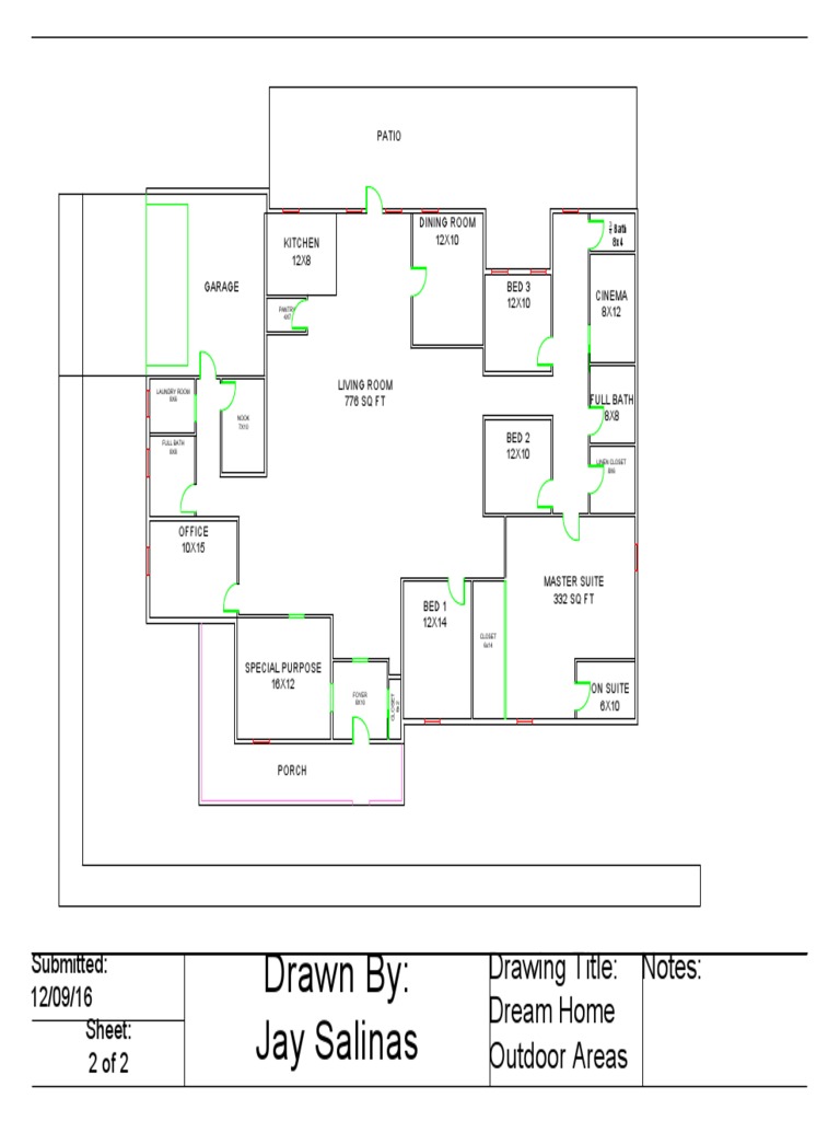 Outdoor Areas Diagram | PDF