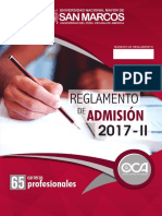 Unmsm - Reglamento de Admision 2017 - Ii