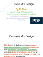 Concrete Mix Design: by K.Shah