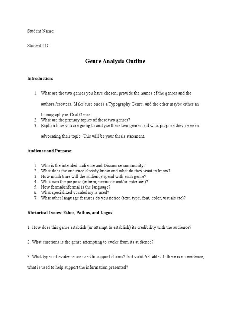 Genre analysis in discourse analysis picture