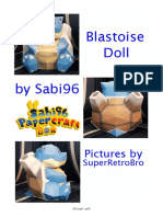 Blastoise Doll Lineless