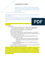 Portfolio Organization Documents