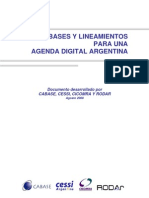 Agenda Digital Argentina RODAR CESSI 2009