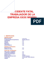 Accidente Fatal Empresa Minera Electricidad