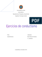 Ejercicios de Conductismo