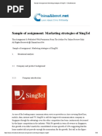 Sample of Assignment - Marketing Strategies of SingTel - ChinaAbout