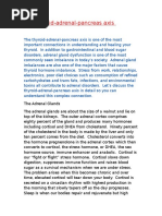 The Thyroid Adrenal Pancreas Axis