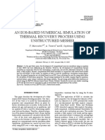 Brazilian Journal of Chemical Engineering publishes EOS thermal recovery simulation