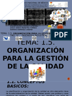 1.5. Organización para La Gestión de Calidad