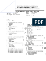 Sistem Operasi Ujian Tengah Semester