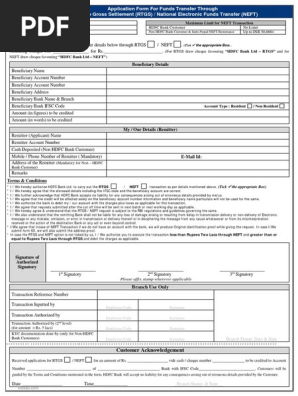 Neft Rtgs Pdf Banks Money