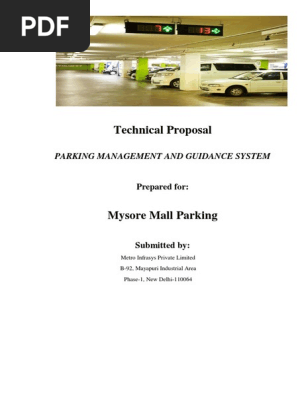 Technical Proposal - Parking- Mysore Mall