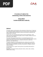 Download A Review of Rubrics for Assessing Online Discussions CAA Conference 2010 by Bobby Elliott SN33378944 doc pdf