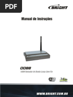 Configuração do Modem CH8568 em Bridge | PDF | Wi-Fi | Rede de computadores