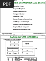 Basic Computer Organization and Design