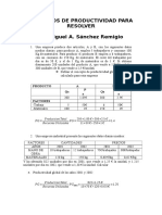 Ejercicios de Productividad para Resolver