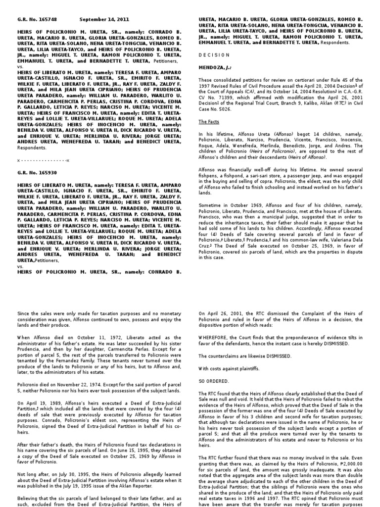 Succession Cases 4 Deed Annulment