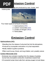 Emission Control