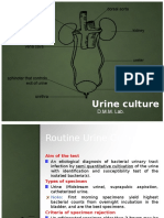 Urine Culture: D.M.M. Lab