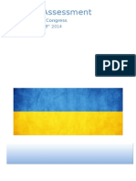 Medical Assessment - Ukrainian World Congress. July 28th - August 8th, 2014