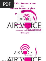 OUR Company: MGT 351 Presentation On Human Resource Plan