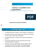 Insolvency Liquidation and Reorganization