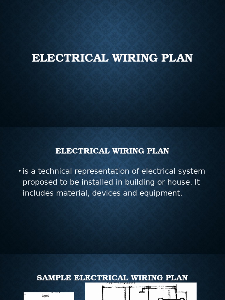 Electrical Wiring Plan | Electrical Wiring | Wire