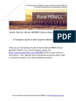 South Central (Rural) MIRECC Clinical Education Product: A Therapist's Guide To Brief Cognitive Behavioral Therapy