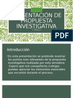presentacion de propuesta investigativa - michele espinosa