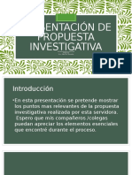 Presentacion de Propuesta Investigativa - Michele Espinosa